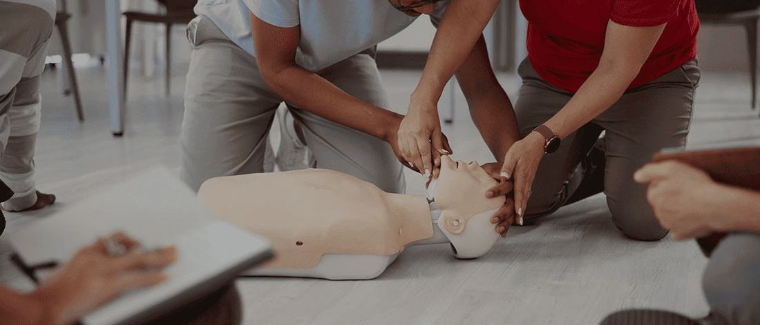 Learners practising CPR